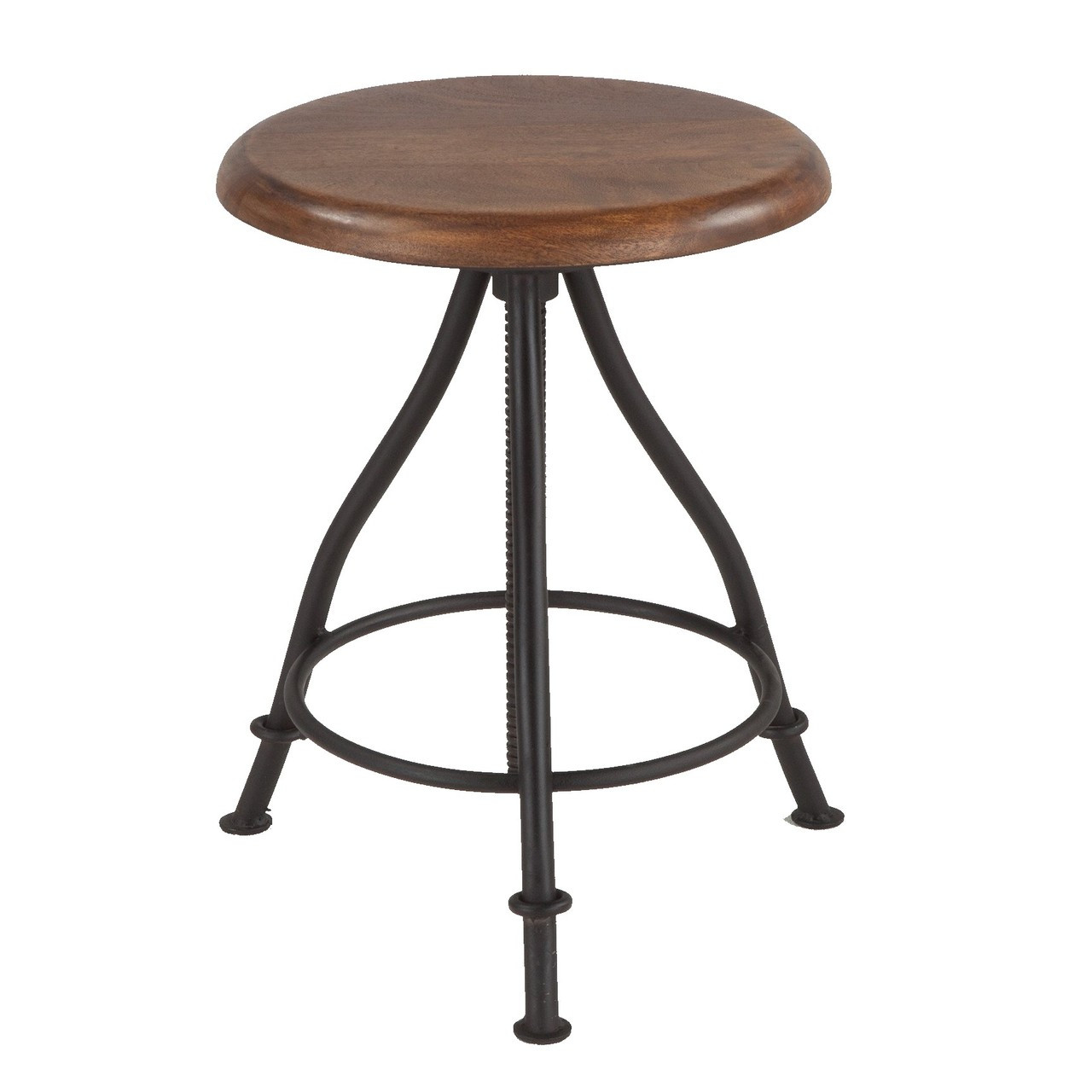industrial adjustable stool industrial french steampunk industrial wood and iron crank adjustable stool zin home industrial adjustable stool industrial french steampunk industrial wood and iron crank adjustable stool zin home